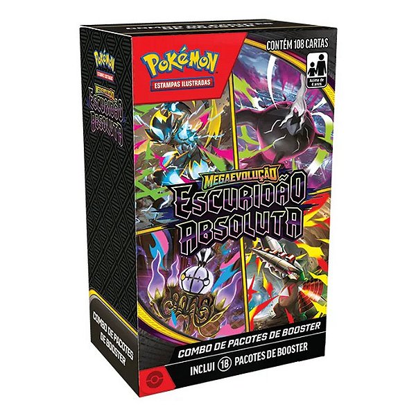 COMBO DE 18 BOOSTERS DE MEGAEVOLUÇÃO ESCURIDAO ABSOLUTA - COPAG