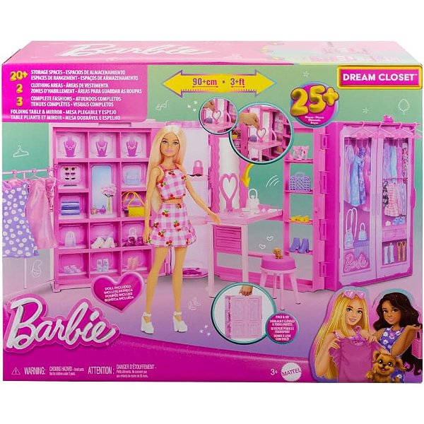 BARBIE ARMARIO DOS SONHOS COM ACESSORIOS - MATTEL