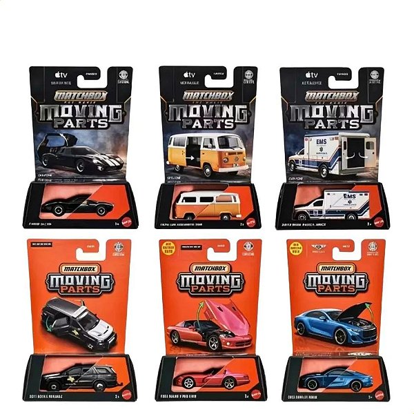 MATCHBOX CARROS MOVING PARTS 1:64 SORTIMENTO - MATTEL