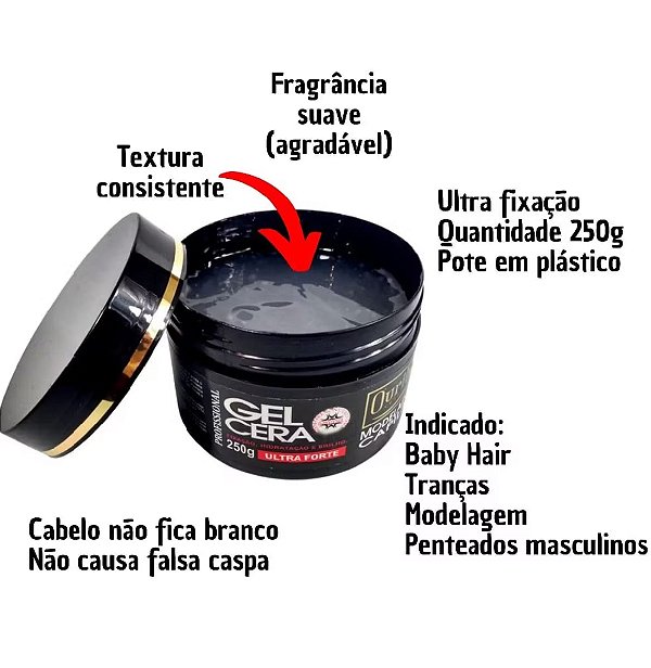Gel Cera Alta Fixação