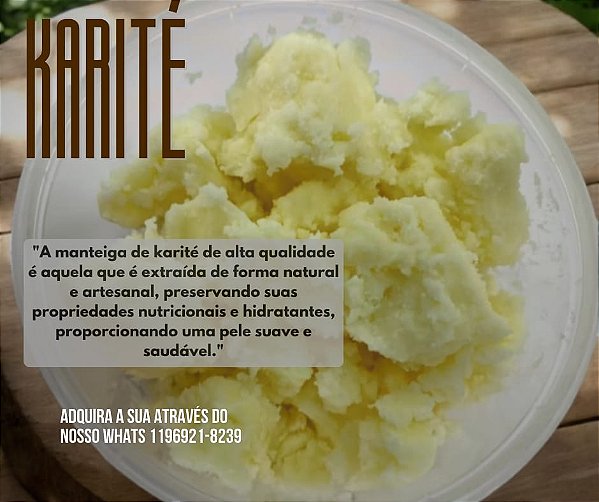 Manteiga de Karité Natural Pura 30g