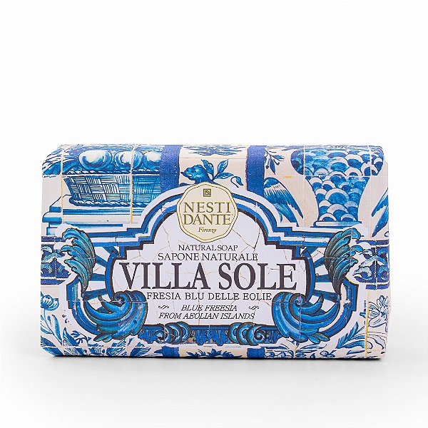 Sabonete Barra Italiano Nesti Dante Villa Sole Fresia Blu Delle Eolie 250gr