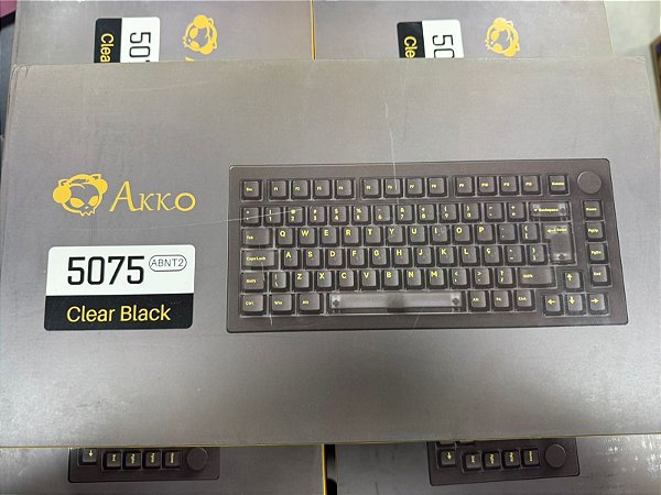 Teclado Mecânico Akko ClearBlack 5075 ABNT2 (Recondicionado)