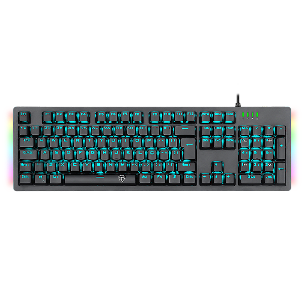 Teclado Mecânico T-Dagger Bermuda preto Single Color(Recondicionado)