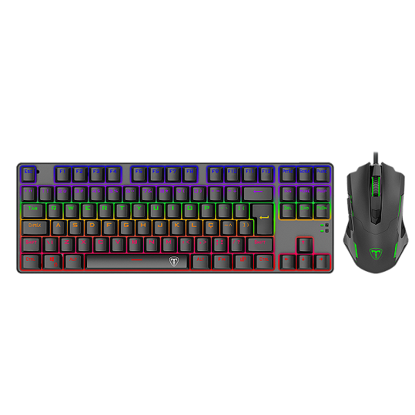 kit Teclado Mecânico e Mouse Gamer T-Dagger Advance Force, Rainbow (Recondicionado)