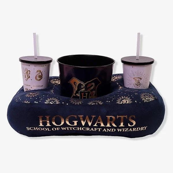 Kit Almofada Pipoca - Casas Douradas Hogwards - Harry Potter