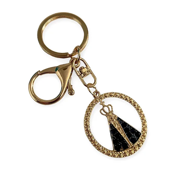 Chaveiro Dourado Nossa Senhora Aparecida