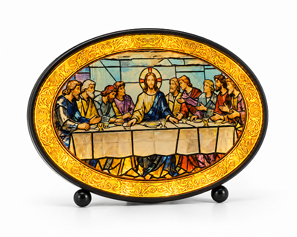 Luminária Vitral - Santa Ceia