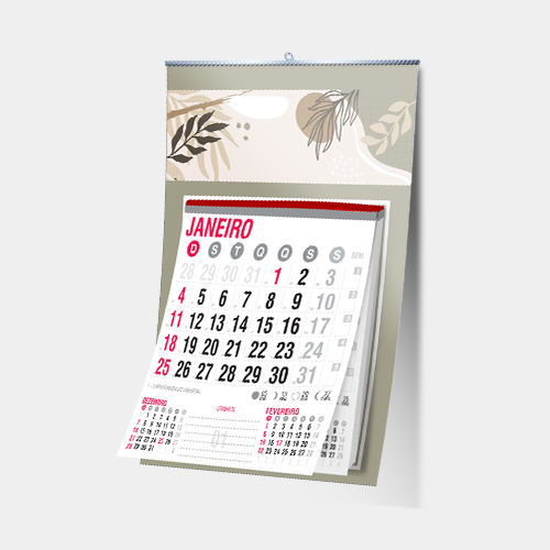 Folhinha Calendário Personalizada