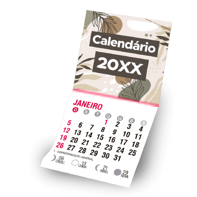 Imã de Geladeira com Calendário 2027