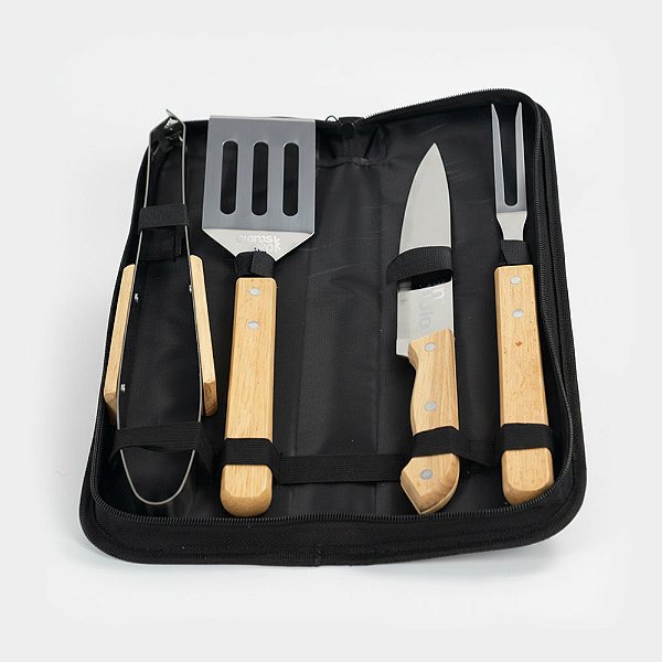 Kit Churrasco Personalizado Com 4 peças