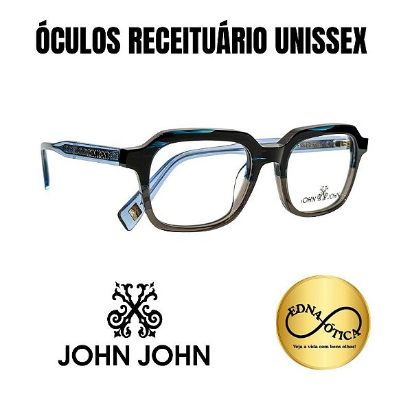 Óculos de grau unissex John John em acetato em Peruíbe