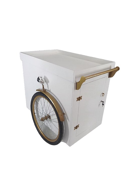 Carrinho Gourmet - Food Cart Branco