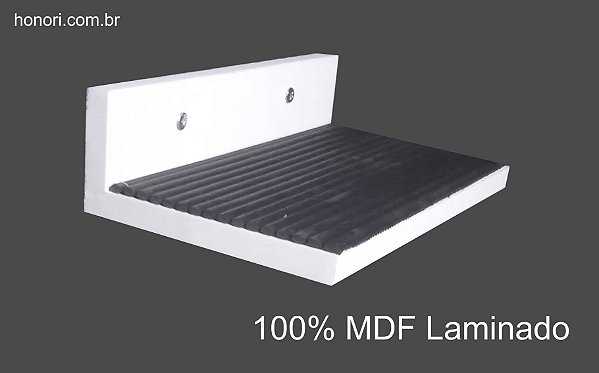 LINHA PREMIUM - Prateleira para gatos em MDF Branco - emborrachada