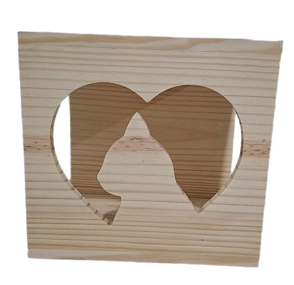 Nicho para Gato de parede - Coração de gato