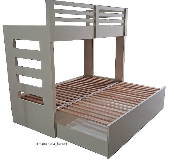 Treliche que vira cama de casal - Basic Everest - Cor ovo duratex (bege)