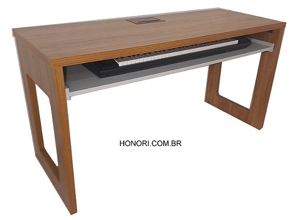 Mesa Escrivaninha suporte para Piano Digital ou Tecla Musical - Luciane