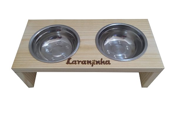 Comedouro duplo para gatos