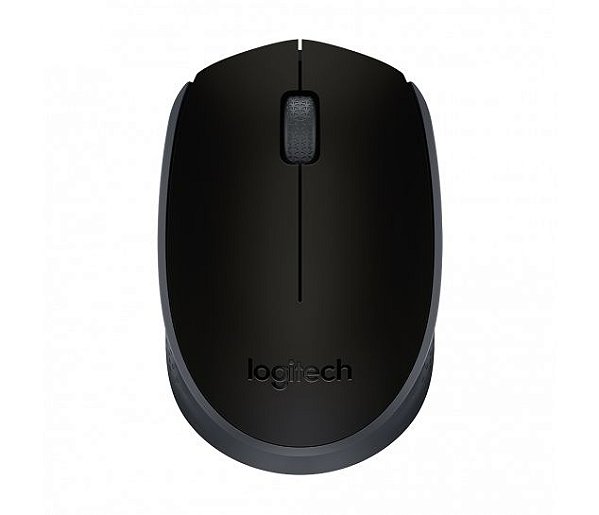 Mouse sem fio Logitech M170 com Design Ambidestro Compacto, Conexão USB e Pilha Inclusa