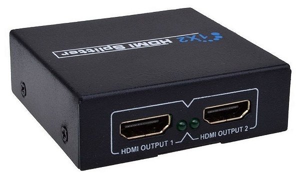 Splitter Divisor Hdmi  1 Entrada 2 Saídas  1x2  1080P 4K versão 1.4 HDCP Spliter HDMI 1x2 Distribuidor