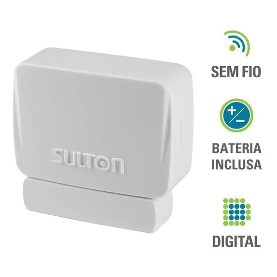 Sensor Magnetico Sulton Sem Fio Smw 250 433,92mhz
