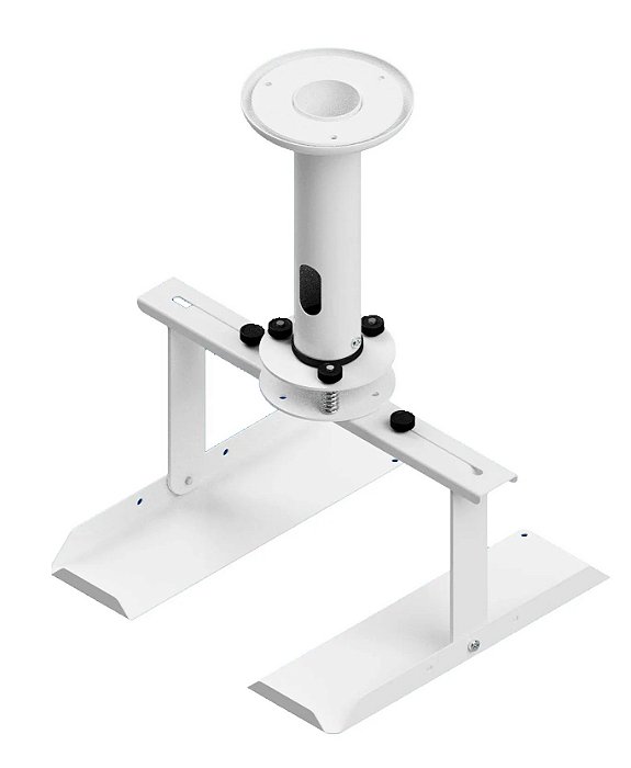 Suporte Projetor Teto Com Bandeja Ajustável Avatron Sbae 125 Braço 25m Branco