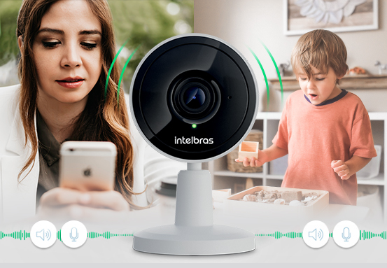 Câmera Segurança IP WiFi HD Intelbras Mibo IMX1