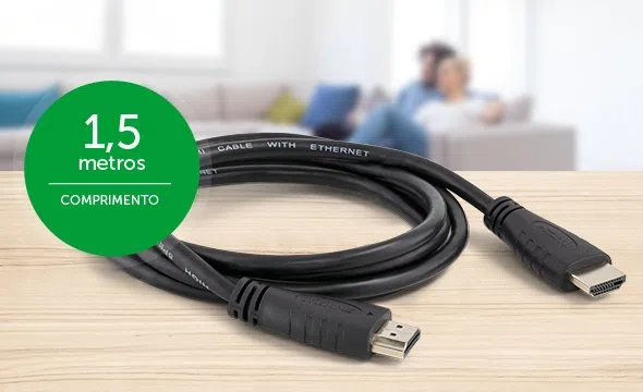 Cabo Hdmi Intelbras 1.5 Metros 2.0 4K Ultra HD High Speed CH 2015