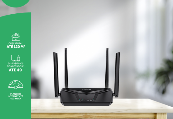 Roteador Intelbras Wi-fi 5 Dual Band Giga W5 Ac 1200gS  Mesh 867mb em 5Gb Cobertura 120m²