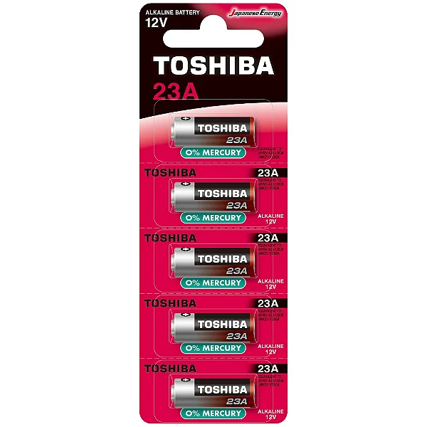 Pilha Controle Alarme 12V 23A Alkaline Toshiba