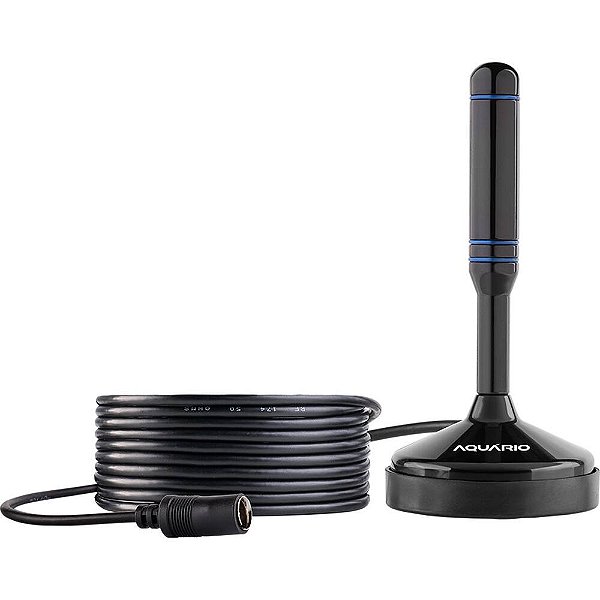 Antena Interna TV Sinal 4K HDTV Digital VHF UHF FM Aquário DTV 100 Dtv100