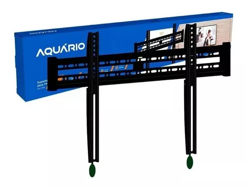 Suporte TV Lcd Plasma Led Smart Fixo De Parede com Trava de Segurança 37" A 80" Aquario Sav 1006