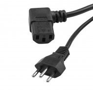 CABO AC TRIPOLAR 90 GRAUS 1,5 METROS 3X0,75MM