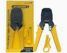 Alicate Crimpar RJ45/RJ11/RJ12 BonVink Bom 1703 Bom 1703