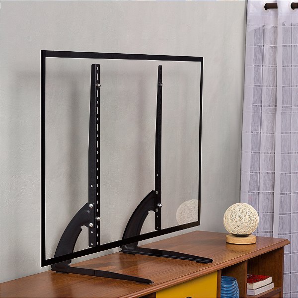 Suporte Base Pés De Mesa para TV 36 a 75 com Ajuste de Altura Stand 3675 Multivisão