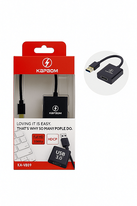 Conversor USB 3.0 Para HDMI Adapatdor USB 3.0 Para HDMI