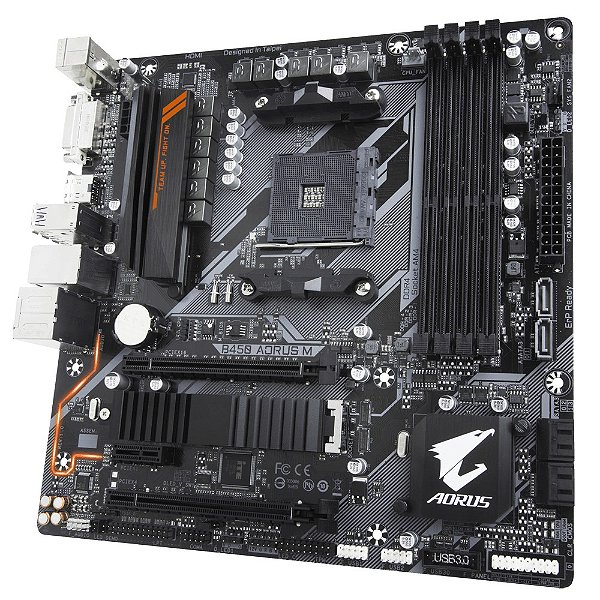 Placa Mãe Gigabyte B450m Aorus M Ddr4 Rayzen / Athon Am4 M.2