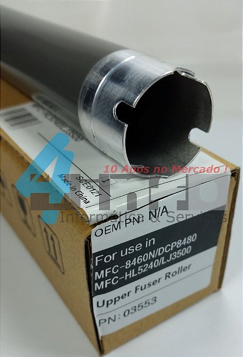 Rolo Fusor OEM Brother MFC 8480 8680 8890 DCP 8080 8085 HL 5340 5370 5380