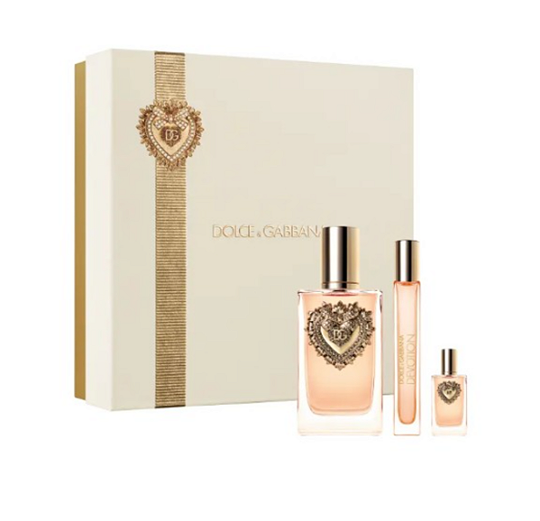 Conjunto Devotion Dolce & Gabbana Feminino - Perfume Eau de Parfum 100ml + Travel Size 10ml + Mini Size 5ml