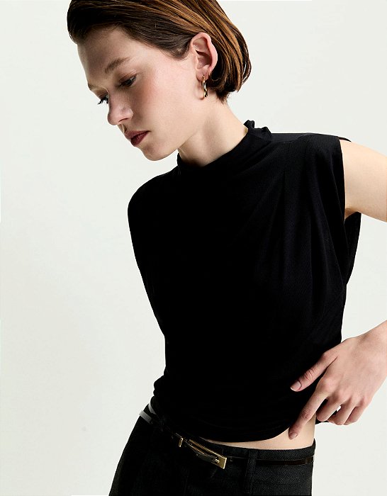 BLUSA MALHA FRANZIDOS