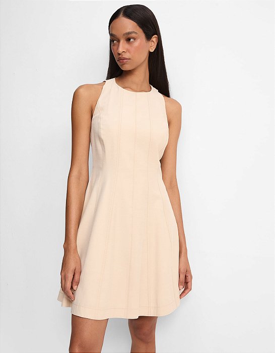 VESTIDO RECORTES CURTO