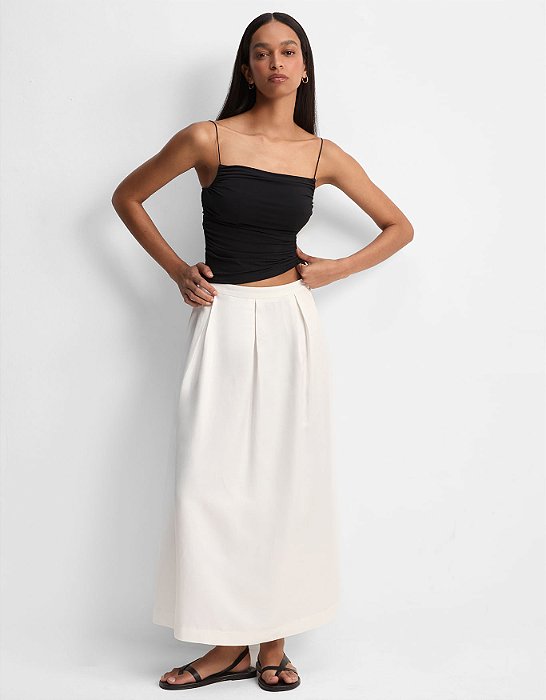 SAIA MIDI PREGAS OFF WHITE