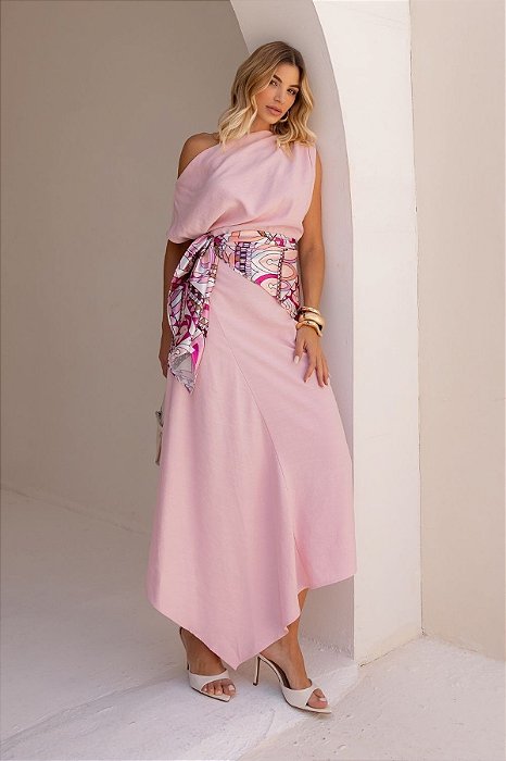 VESTIDO DRAPEADO ALFAIATARIA LUCIA