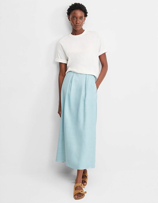 SAIA MIDI PREGAS AZUL SERENO