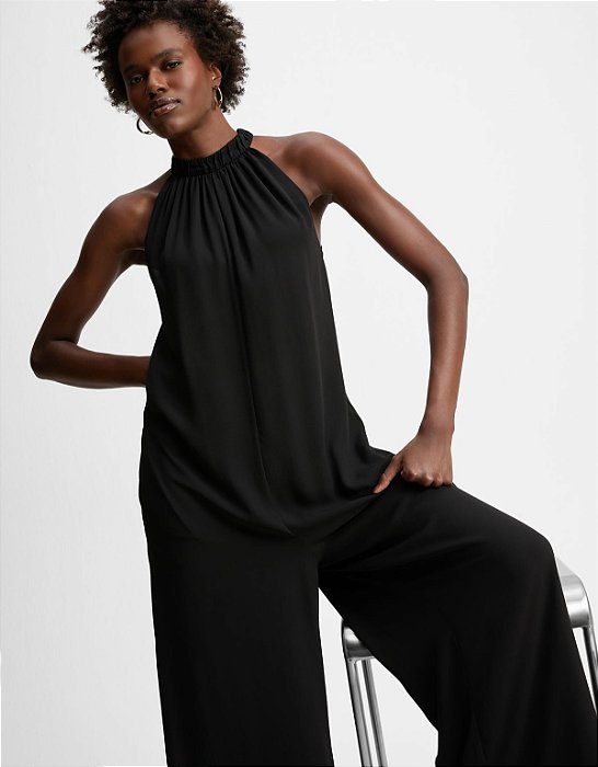 MACACÃO PANTALONA AMPLO COM FAIXA