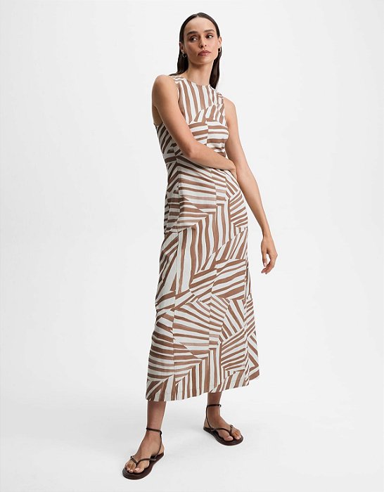 VESTIDO GEOMÉTRICO DIAGONAL