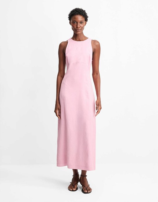 VESTIDO MIDI RECORTES