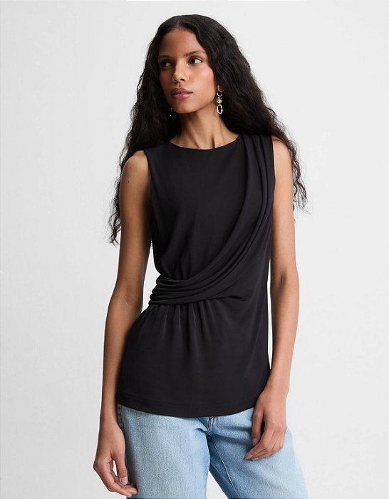 BLUSA MALHA DRAPEADA