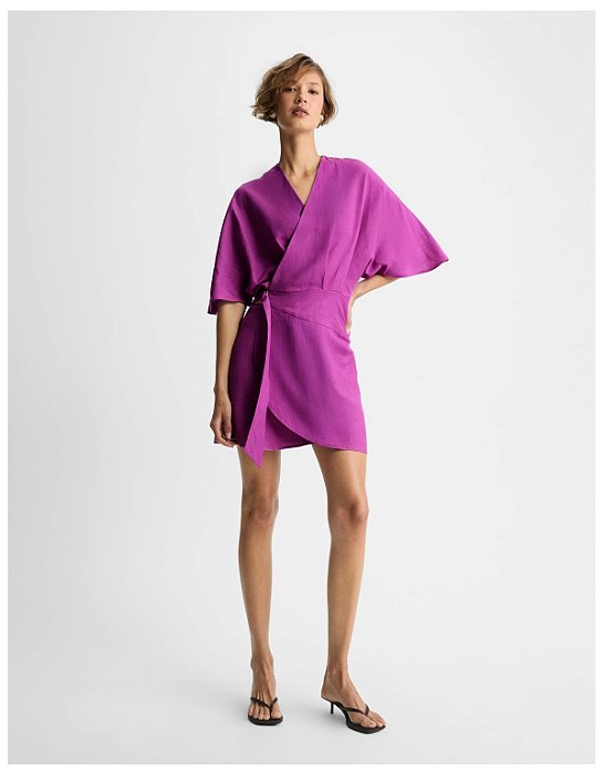 VESTIDO CURTO MANGA AMPLA