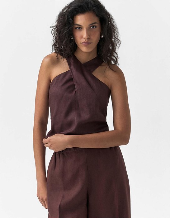 REGATA DECOTE TRANPASSADO LINHO